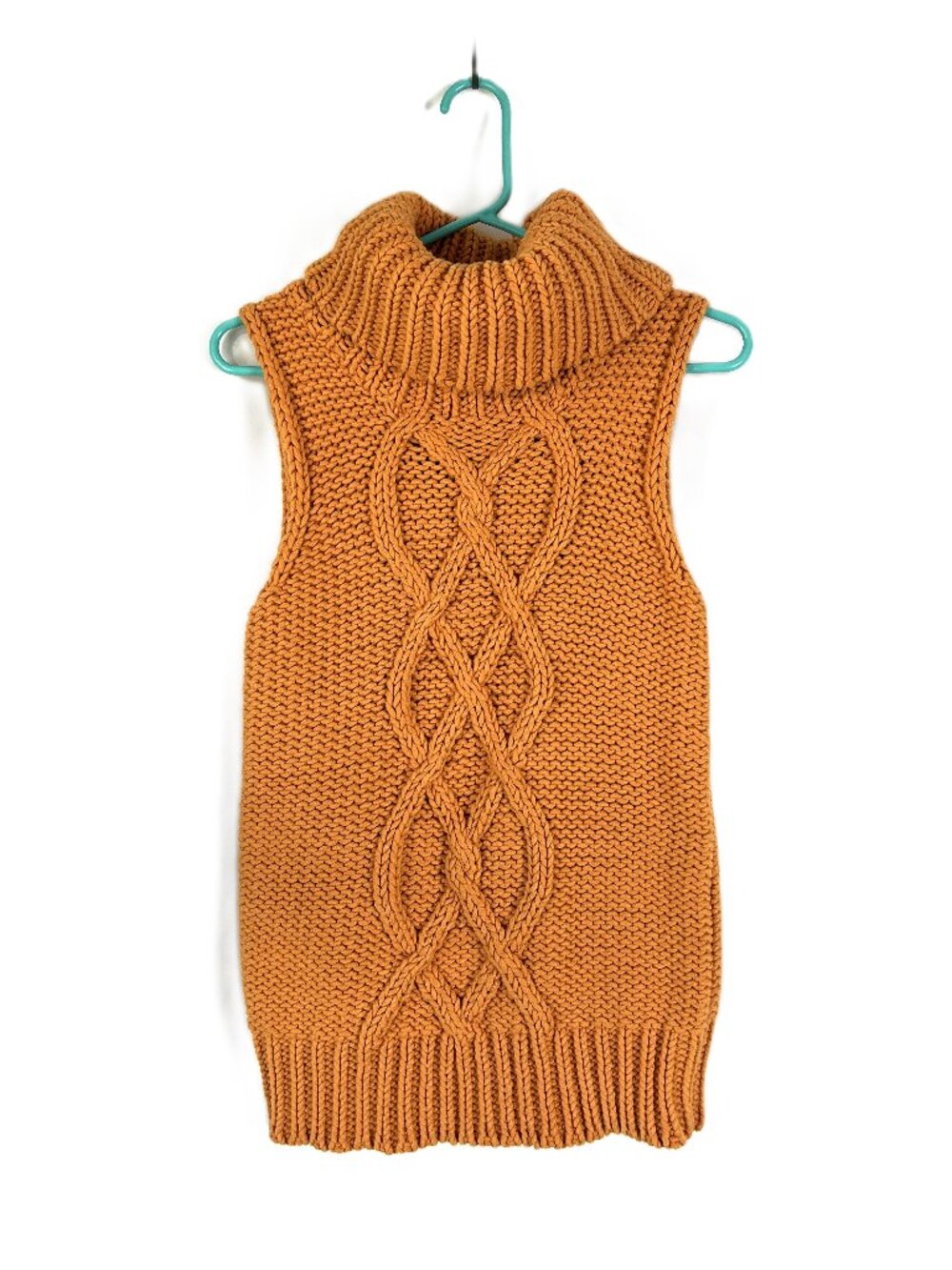 J. Crew Chunky Sleeveless Turtleneck Sweater Cable-knit S